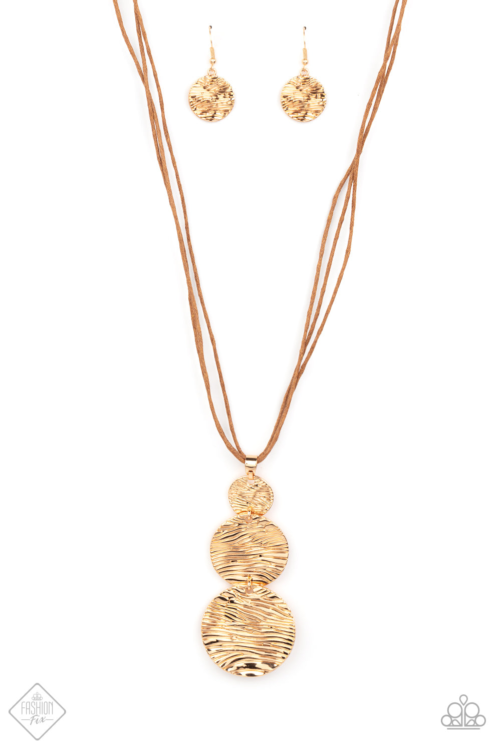 Circulating Shimmer - Gold Necklace (SS-0921) freeshipping - JewLz4u Gemstone Gallery