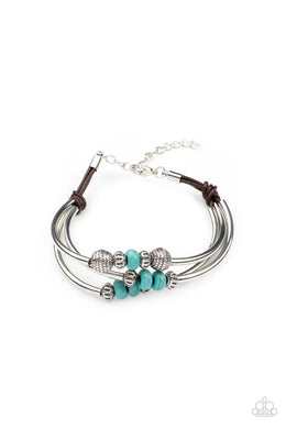 Road Trip Rebel  - Blue Bracelet freeshipping - JewLz4u Gemstone Gallery