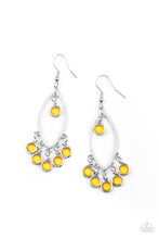 Load image into Gallery viewer, Glassy Grotto - Yellow Earring
