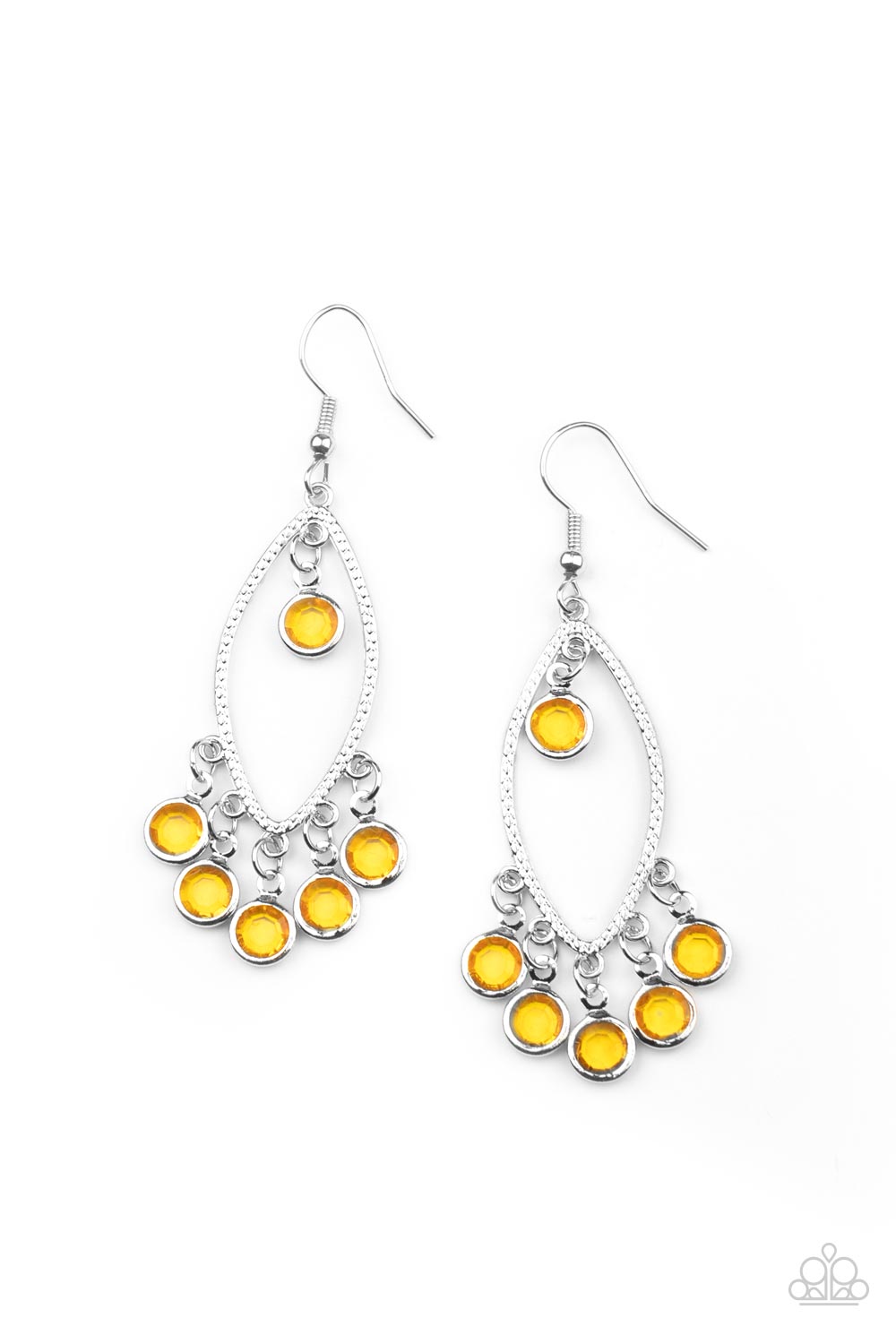 Glassy Grotto - Yellow Earring