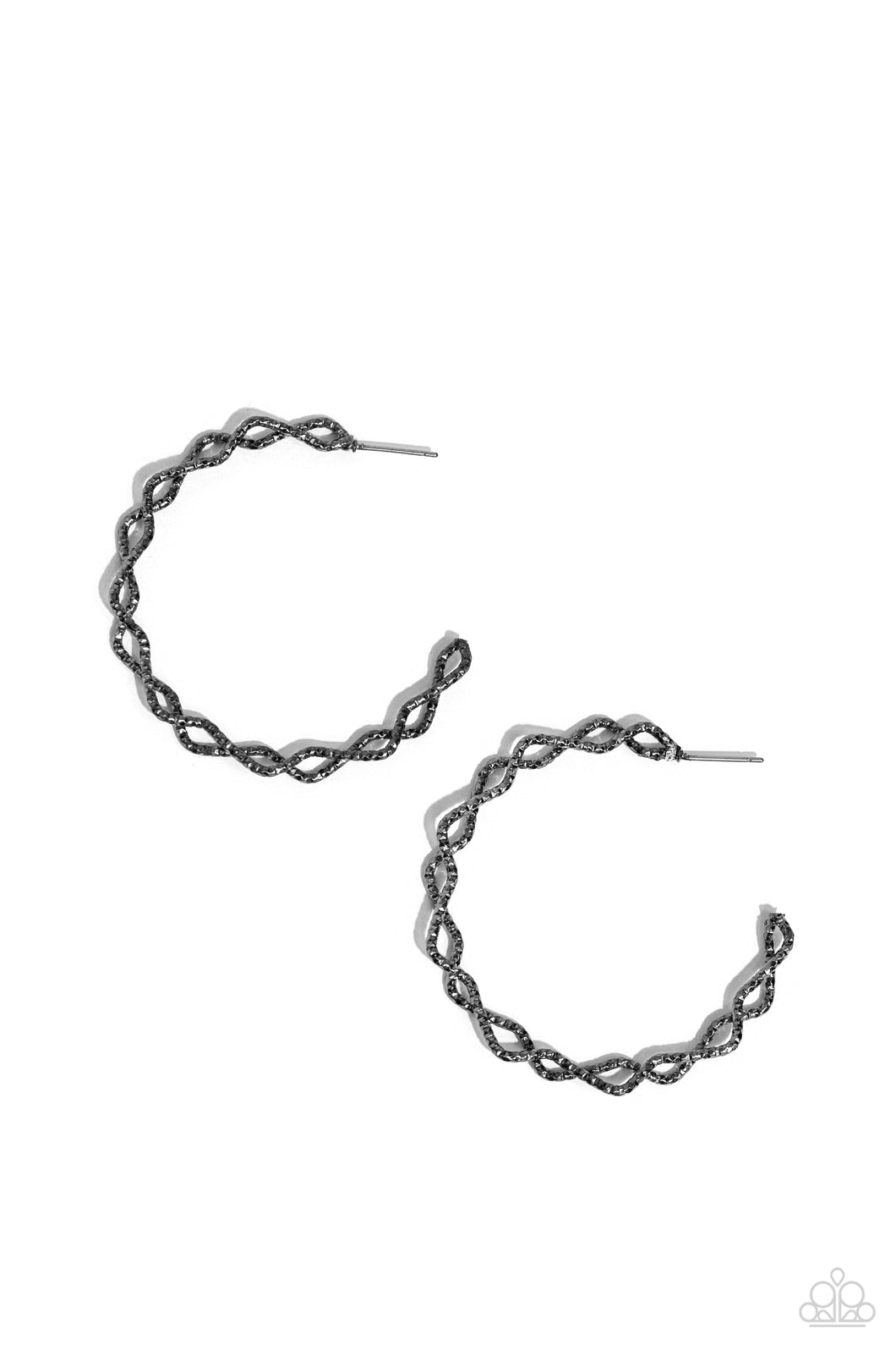 Haute Helix - Black (Gunmetal)  Hoop Earring