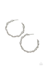 Load image into Gallery viewer, Haute Helix - Silver Hoop Earring
