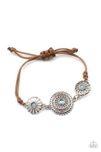 Load image into Gallery viewer, Bohemian Botany - Blue (Cat&#39;s Eye Stone) Bracelet
