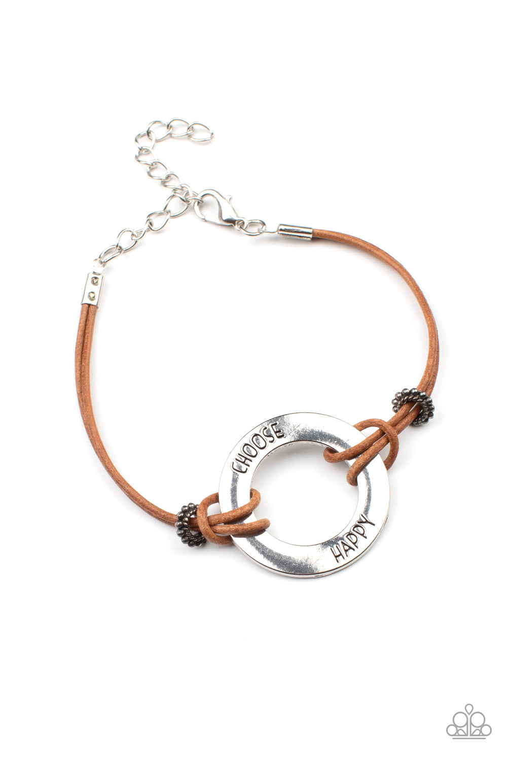 Choose Happy - Brown Bracelet freeshipping - JewLz4u Gemstone Gallery