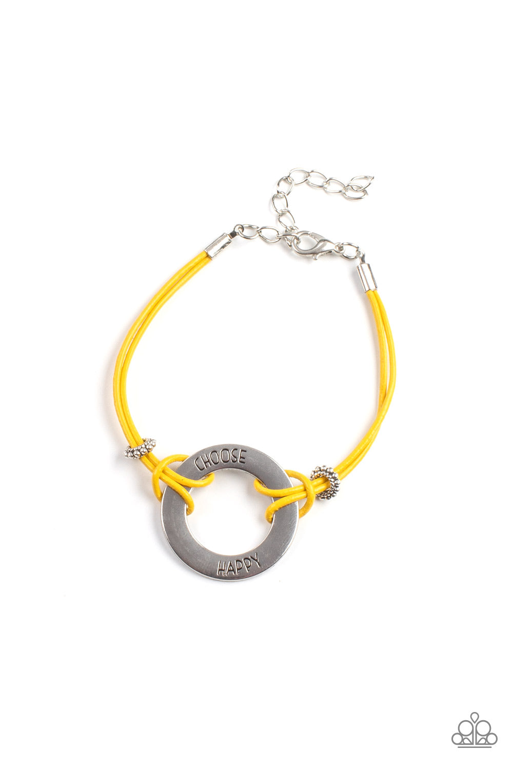 Choose Happy - Yellow Bracelet freeshipping - JewLz4u Gemstone Gallery