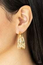 Load image into Gallery viewer, Badlands and Bellbottoms - Gold Hoop Earrings
