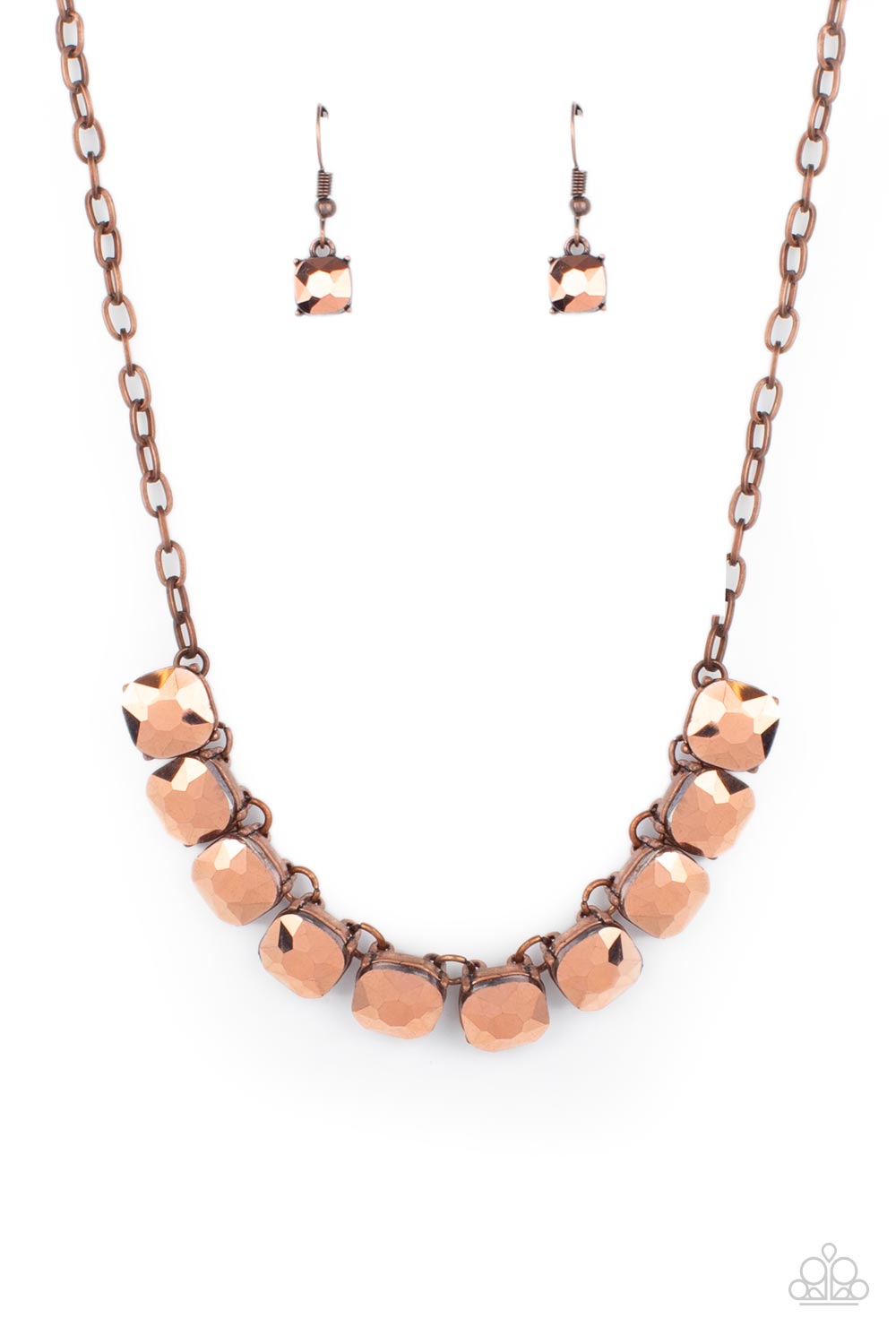 Radiance Squared - Copper (Aurum) Necklace freeshipping - JewLz4u Gemstone Gallery