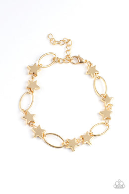 Stars and Sparks - Gold Bracelet freeshipping - JewLz4u Gemstone Gallery