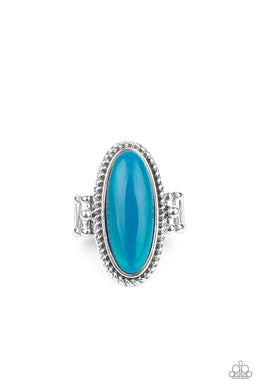 Oval Oasis - Blue Ring freeshipping - JewLz4u Gemstone Gallery