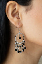 Load image into Gallery viewer, Cosmic Chandeliers - Black Earring
