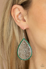 Load image into Gallery viewer, Fleur de Fantasy - Green Earring freeshipping - JewLz4u Gemstone Gallery
