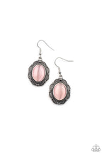 Load image into Gallery viewer, Garden Party Perfection - Pink (Cat&#39;s Eye Stone) Earring
