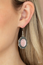 Load image into Gallery viewer, Garden Party Perfection - Pink (Cat&#39;s Eye Stone) Earring
