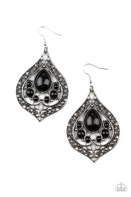 New Delhi Nouveau - Black Earring freeshipping - JewLz4u Gemstone Gallery