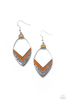 Indigenous Intentions - Orange Earring freeshipping - JewLz4u Gemstone Gallery