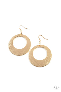 Outer Plains - Gold Earring freeshipping - JewLz4u Gemstone Gallery