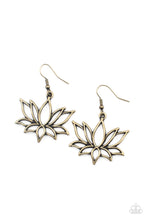 Load image into Gallery viewer, Lotus Ponds - Brass (Lotus) Earring
