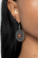 Load image into Gallery viewer, Flower Shop Sparkle - Orange Earring
