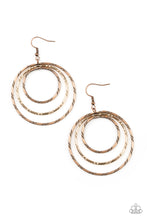 Load image into Gallery viewer, Vintage Vertigo - Multi (Gold/Copper) Earring
