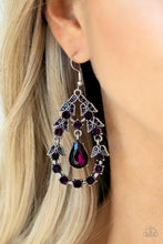 Load image into Gallery viewer, Garden Decorum - Purple Earring freeshipping - JewLz4u Gemstone Gallery
