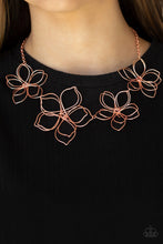 Load image into Gallery viewer, Flower Garden Fashionista - Copper Necklace
