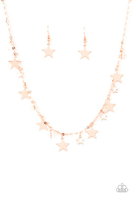 Starry Shindig - Copper Necklace freeshipping - JewLz4u Gemstone Gallery