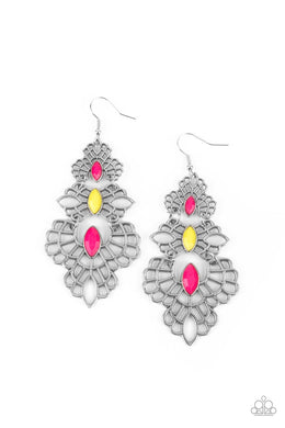 Flamboyant Frills - Multi Earring freeshipping - JewLz4u Gemstone Gallery