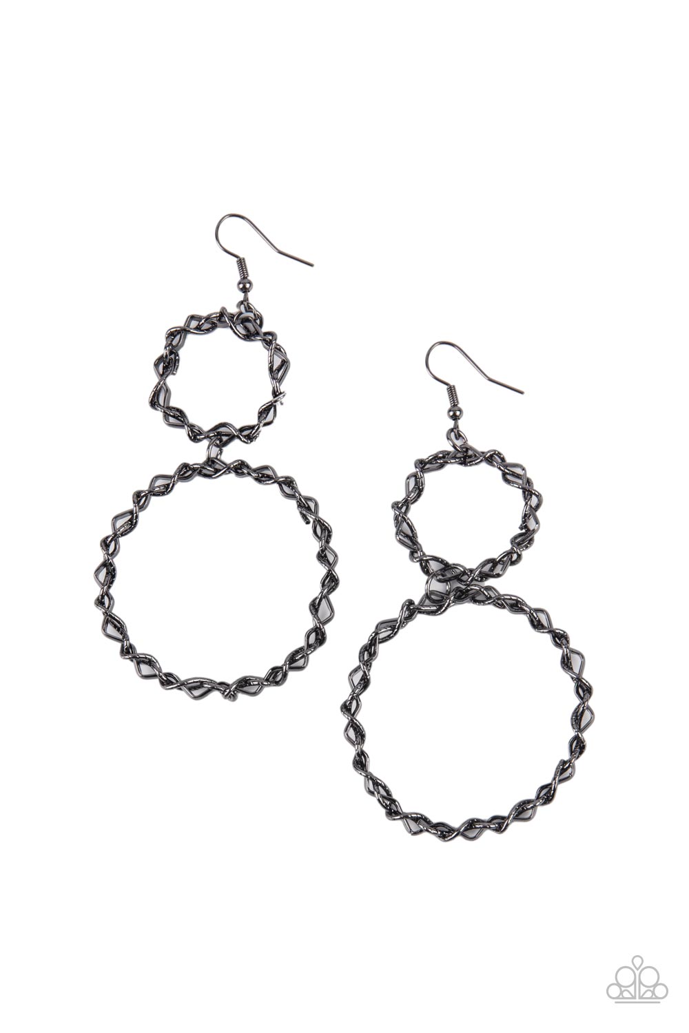 Twist of FABULOUS - Black (Gunmetal) Earring