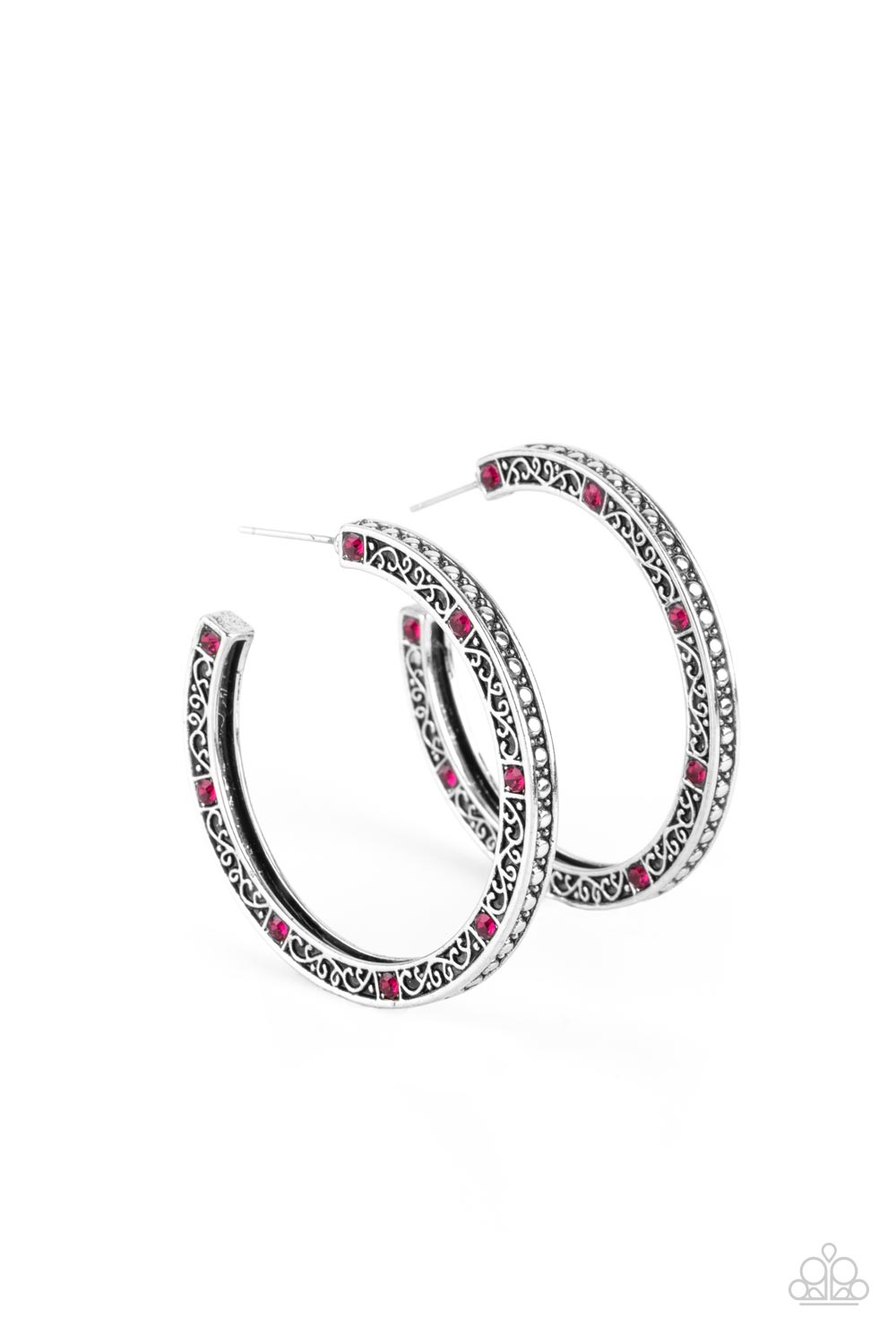 Richly Royal - Pink (Rhinestone) Earring