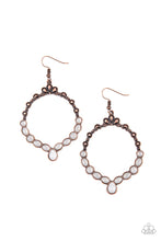 Load image into Gallery viewer, Thai Treasures - Copper (White Oval Beads) Earring freeshipping - JewLz4u Gemstone Gallery
