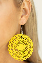Load image into Gallery viewer, Island Sun - Yellow Earring
