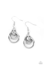 Load image into Gallery viewer, Running In Circles - Silver Earring
