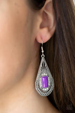 Load image into Gallery viewer, Deco Dreaming - Purple Earring freeshipping - JewLz4u Gemstone Gallery
