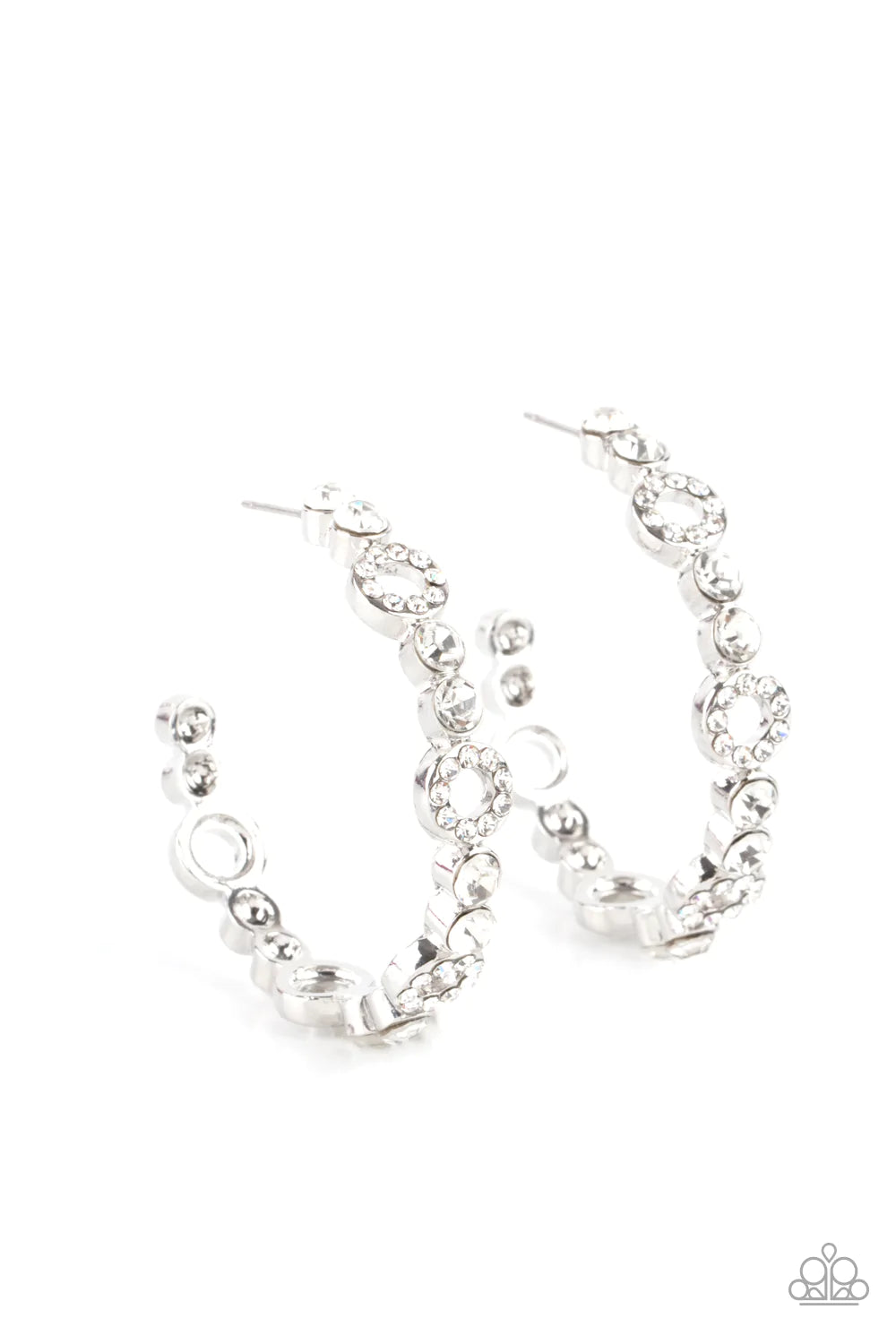 Swoon- Worthy Sparkle - White (Rhinestone) Earring