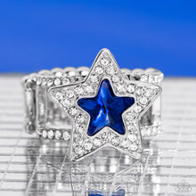 Load image into Gallery viewer, One Nation Under Sparkle - Blue (Star) Ring
