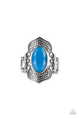 Taj Mahal Trendsetter - Blue Ring freeshipping - JewLz4u Gemstone Gallery