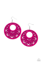Load image into Gallery viewer, Tropical Reef - Pink (Wood) Earring
