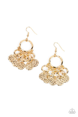 Partners in CHIME - Gold Earring freeshipping - JewLz4u Gemstone Gallery