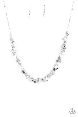 Starry Anthem - Silver (Star) Necklace freeshipping - JewLz4u Gemstone Gallery