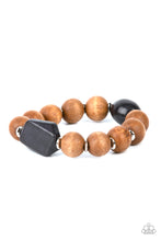 Load image into Gallery viewer, Abundantly Artisan - Black/Brown  Wood Bracelet freeshipping - JewLz4u Gemstone Gallery
