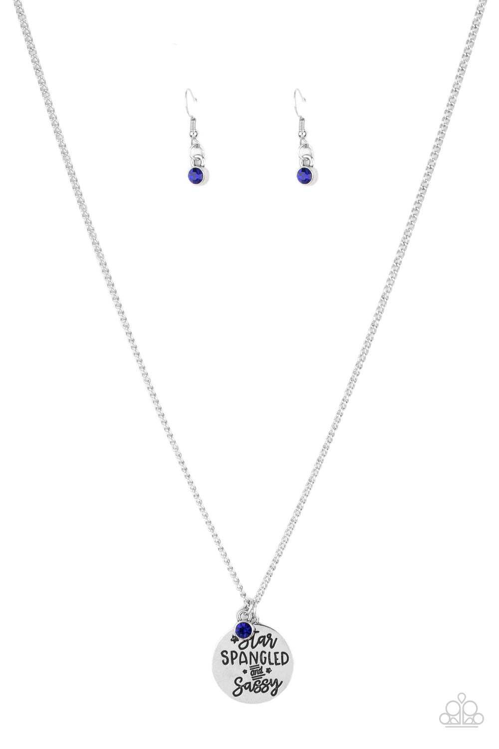 Star-Spangled Sass - Blue Necklace