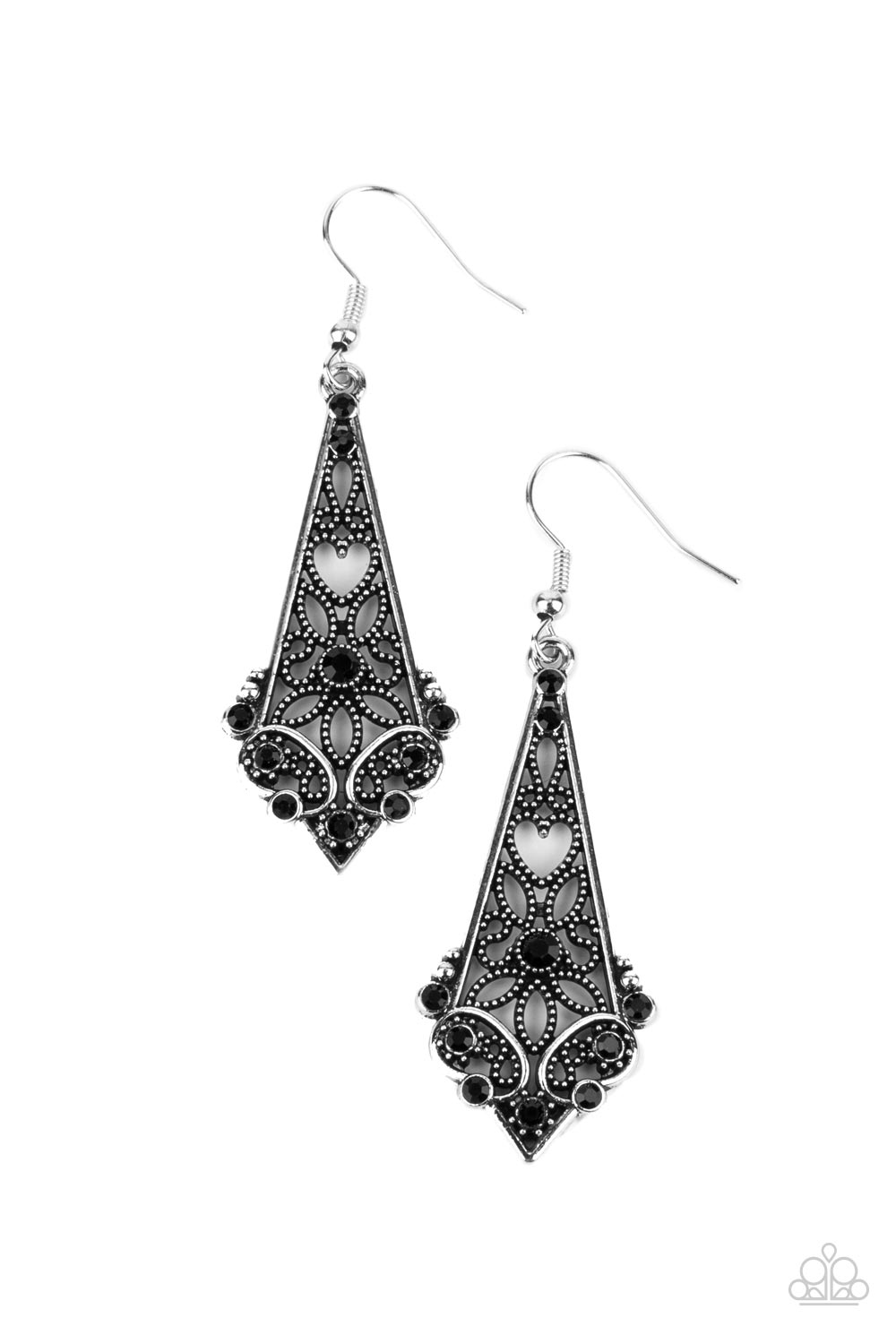 Casablanca Charisma - Black Earring freeshipping - JewLz4u Gemstone Gallery