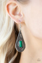 Load image into Gallery viewer, Deco Dreaming - Green Earring
