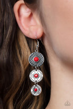 Load image into Gallery viewer, Totem Temptress - Red Earring freeshipping - JewLz4u Gemstone Gallery
