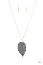 Load image into Gallery viewer, Frond Fantasy - Yellow Necklace
