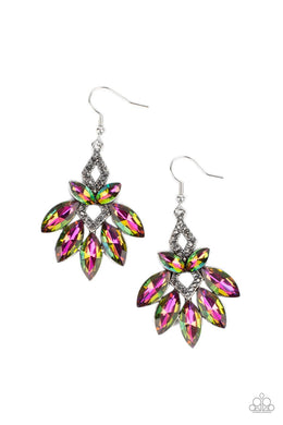 Galaxy Grandeur - Multi (Oil Spill) Earring freeshipping - JewLz4u Gemstone Gallery