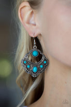 Load image into Gallery viewer, Saguaro Sunset - Blue Earring
