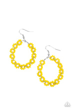 Load image into Gallery viewer, Festively Flower Child - Yellow (Seed Bead) Earring freeshipping - JewLz4u Gemstone Gallery
