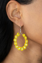 Load image into Gallery viewer, Festively Flower Child - Yellow (Seed Bead) Earring freeshipping - JewLz4u Gemstone Gallery
