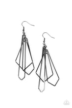 Load image into Gallery viewer, Shape Shifting Shimmer - Black (Gunmetal) Earring
